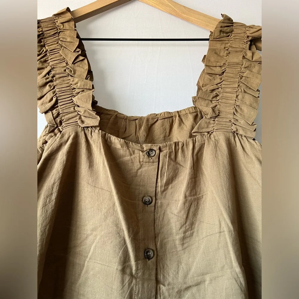 Evereve Ruffled Strap Tank Top - Picture 4 of 8